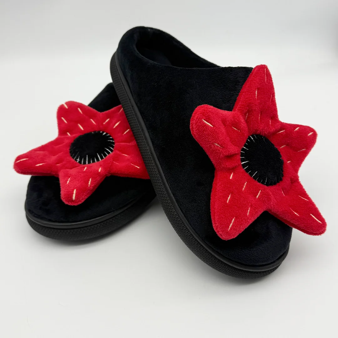 

2026 New Flower Anti-slip Plush Slippers Women Men Indoor Fuzzy Shoes Simple Shoes Spring TreasuringU Birthday Gifts