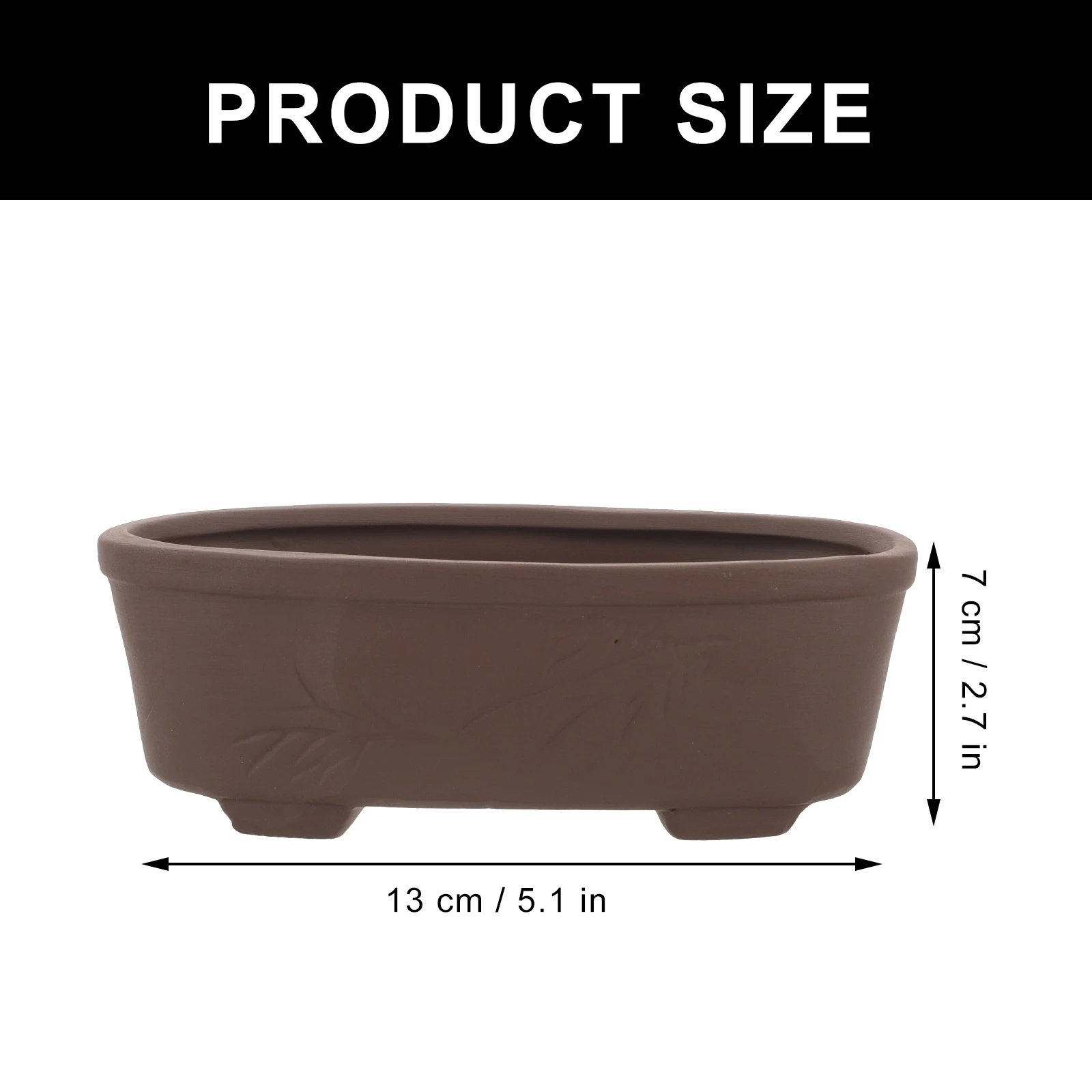 Handmade Vintage Style Clay Terracotta Bonsai Pot Unglazed Planter For Outdoor Garden Succulent Planters Flower