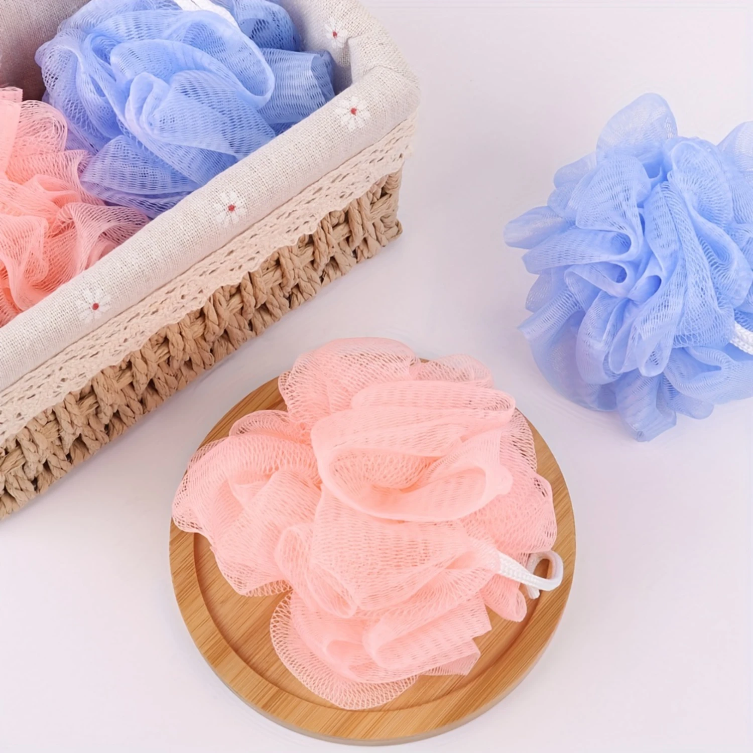 

DEKAXID Luxurious Foaming Bath Puff - Durable & Soft for Gentle Exfoliation - Cute Design, Ideal for Daily Use, All Skin Types