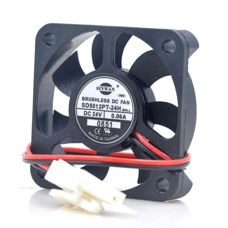 New CPU Cooler Fan for SINWAN SD5012PT-24H 24V 0.06A 5010 Frequency Converter Cooling Fan 5cm 50x50x10mm