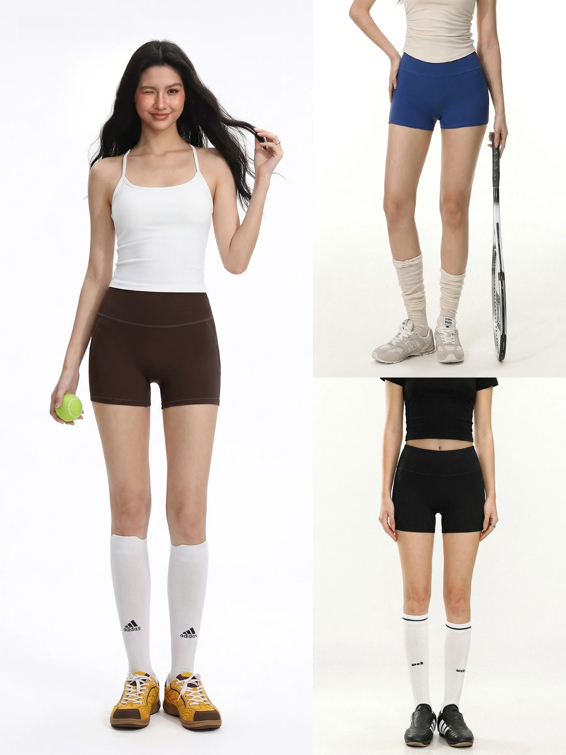 

High-Waisted Slim Fit Yoga Shorts Women's Summer Casual Sportswear Outdoor Wear High Elasticity Breathable Comfortable Pants