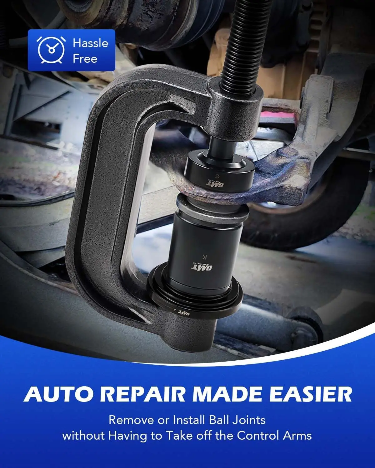 Heavy Duty Ball Joint Press & U Joint Removal Tool Kit with 4WD Adapters for Cars and Light Trucks