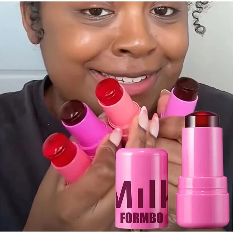 Frucht gelee Rouge Stick Lip gloss Creme Rouge Highlight Lippenstift Wange Gesicht Schattierung Lippen tönung Gloss ier Lip gloss koreanisches Make-up