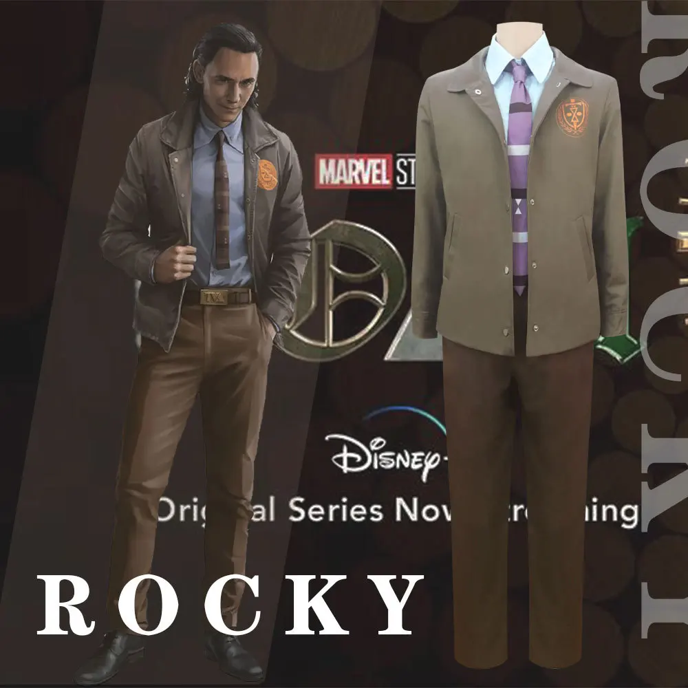 

Loki TVA Cosplay Costume Time Variance Authority Uniform Coat Jacket Halloween Carnival Jacket Clothing