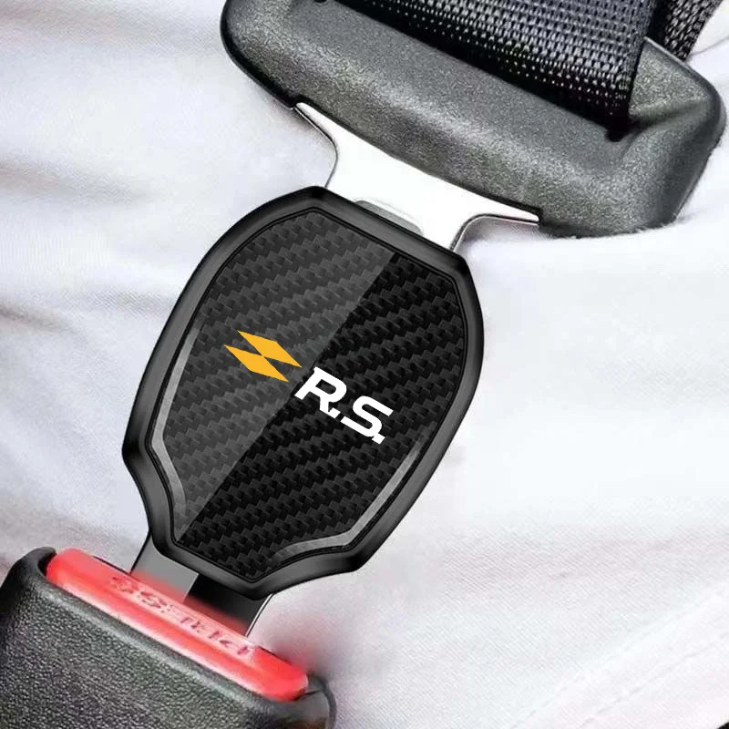 

Car Seat Belt Clip Carbon Extender Lock Buckle Plug Car Accessories interior For Renault RS Line Megane Clio Kadjar Arkana