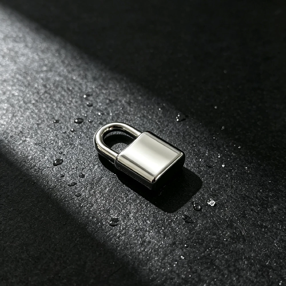 Fnixtar 20pcs 10*17mm DIY Lock Pendant Charms Stainless Steel Color Jewelry Necklace Accessories Wholesale