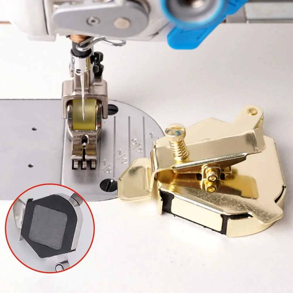 Multifunctional Magnetic Seam Guide Anti-pressure Line Retaining Edge Pull Round Sewing Machine Positioner Steel Durable