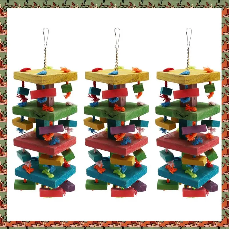 

ABLQ 3X Жевательная клетка для птиц, большая средняя клетка для попугая, африканские серые ара, какаду