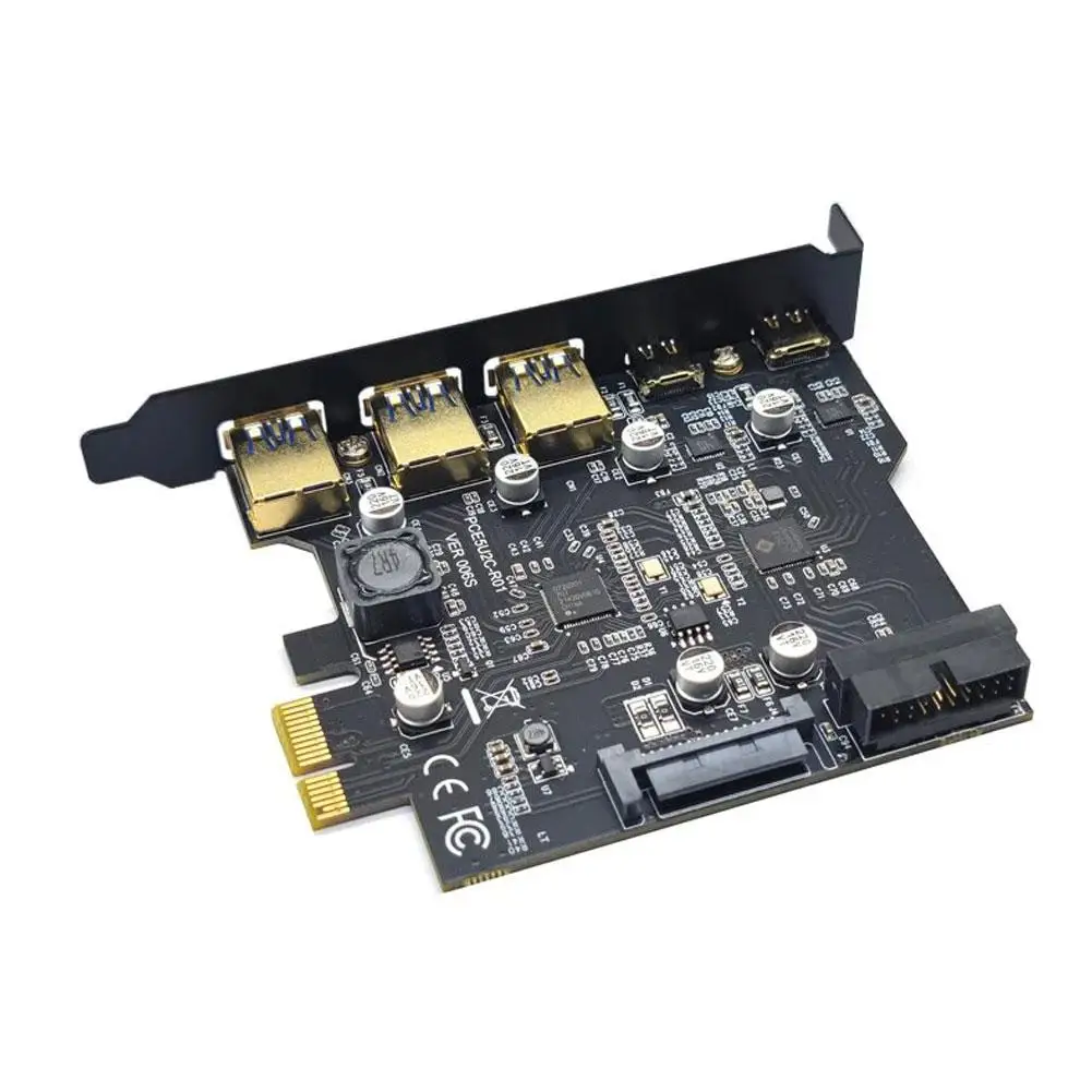 Typ C USB 3.2 Gen1 PCIE Card Hub USB 3.0 PCI Express Board PCI-E PCI E USB Adapter Multiplikator USB Controller Riser Karten