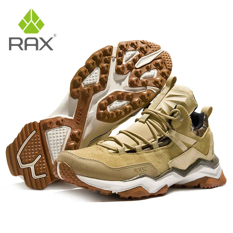 RAX-أحذية المشي لمسافات طويلة مقاومة للماء للرجال ، أحذية المشي في الهواء الطلق ، مع توسيد متعدد ، لتسلق الجبال ، خفيفة الوزن ، الرحلات