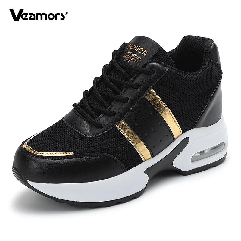 

Женские модные кроссовки с дышащей сеткой, повседневная спортивная обувь, женские невидимые кроссовки, увеличивающие рост, кроссовки на воздушной подушке