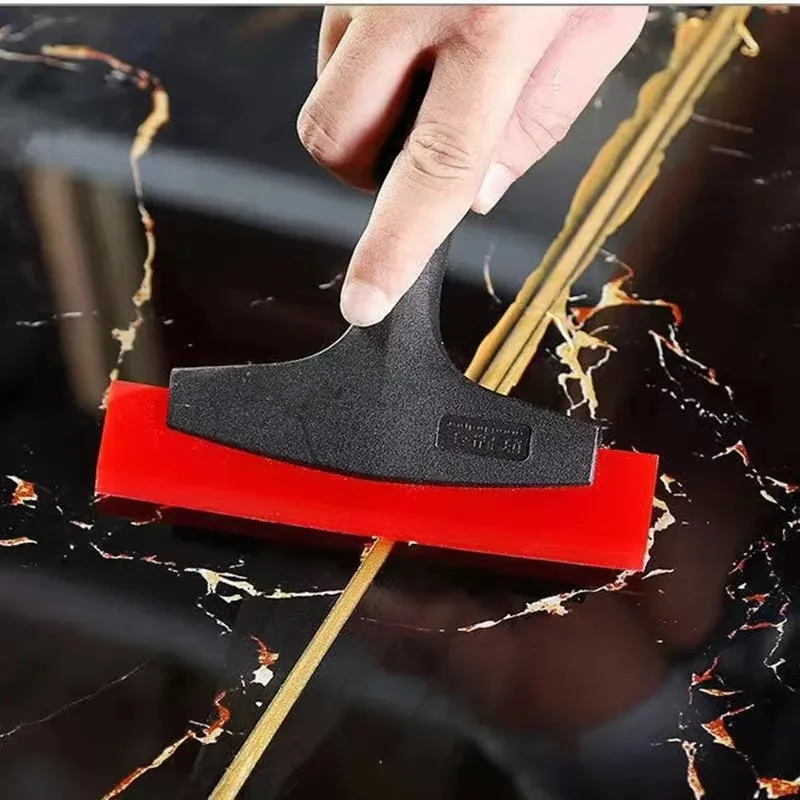 Rubber Squeegee Tile Gap Filling Cleaning Scraper Shovel Grout for Tiling Fixing Car Film Glass Snow Ice Trowel Remover image 3