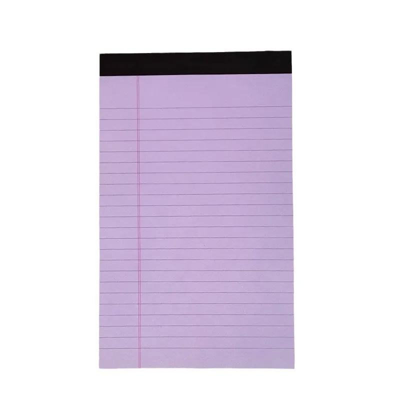 High Aesthetic Value, Easy To Tear A5 Notebook, Student Vocabulary Colored Notebook with Horizontal Lines,