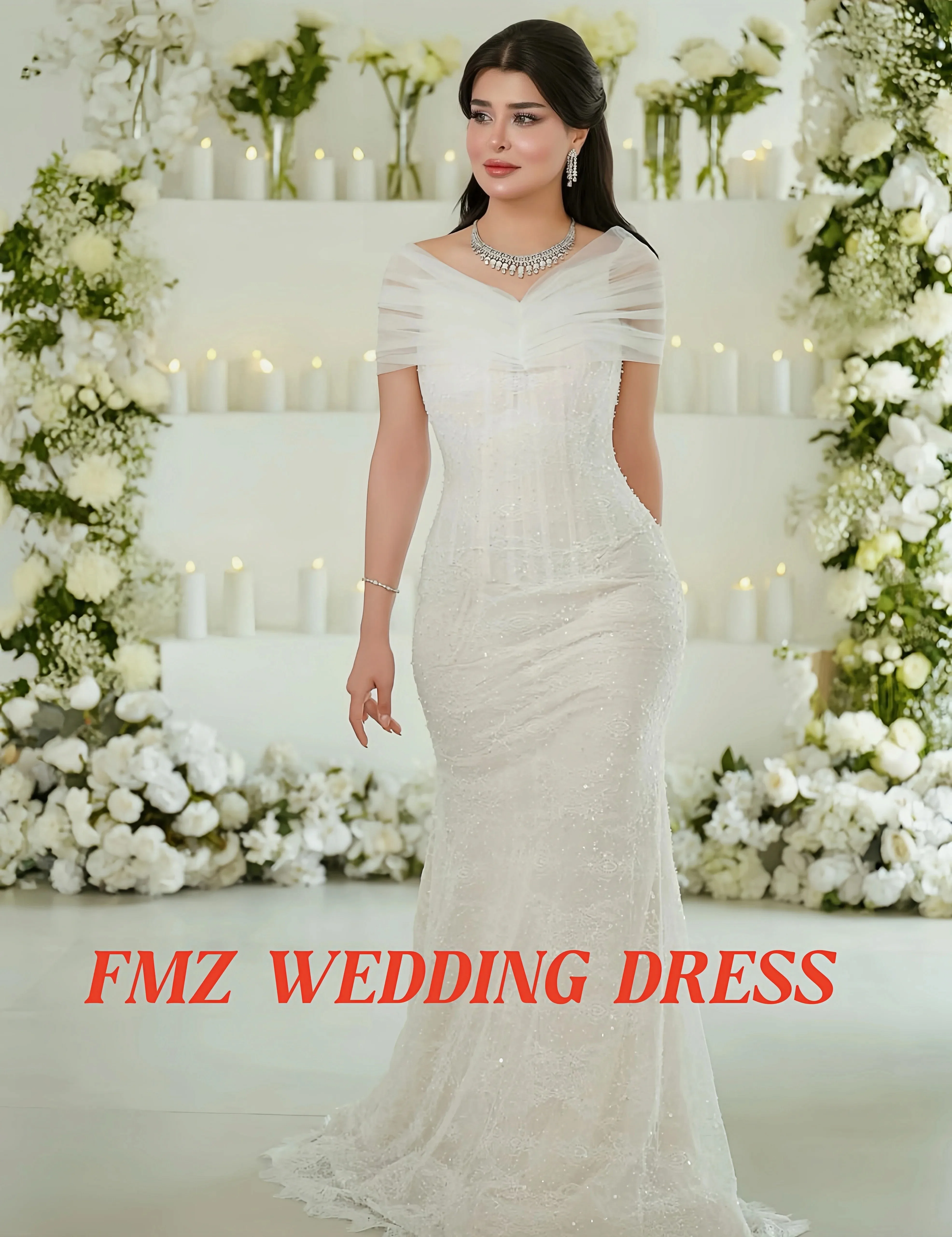 Индивидуальное свадебное платье с вырезом в форме сердца и открытыми плечами без рукавов, платье русалки, свадебное платье, платье для женщин, robe de mariee