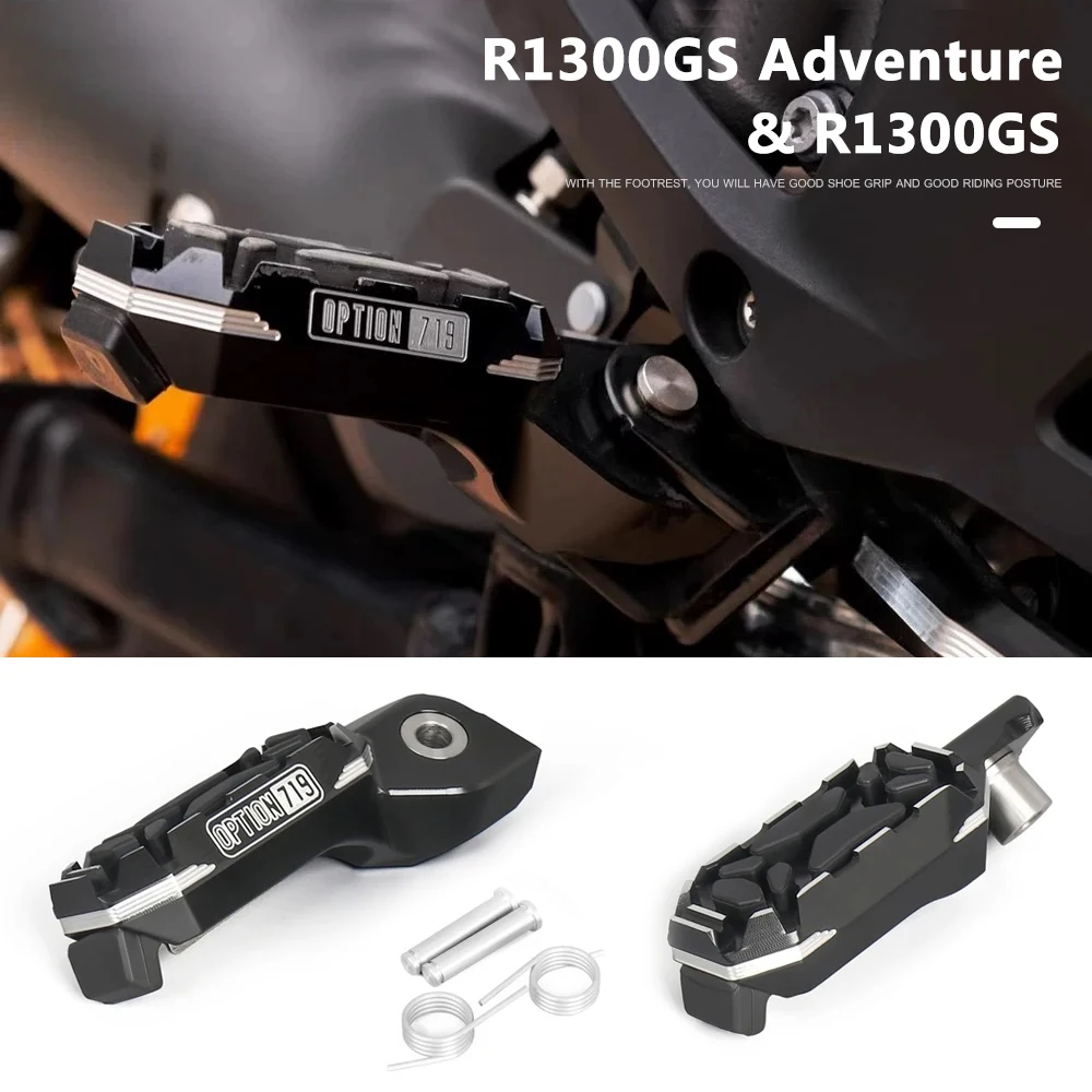 

R1300GS ADV Driver Footrests Foot Rest Foot Pegs Pedal For BMW R1300GS Adventure R1300 GS Foot peg 2023 2024 2025 Motorcycle