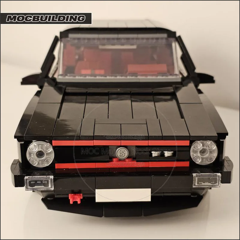 1:13 Scale MOC Building Blocks GTI MK1 Classic Car Technology Bricks DIY Assembly Creative Collection Toy Xmas Gift