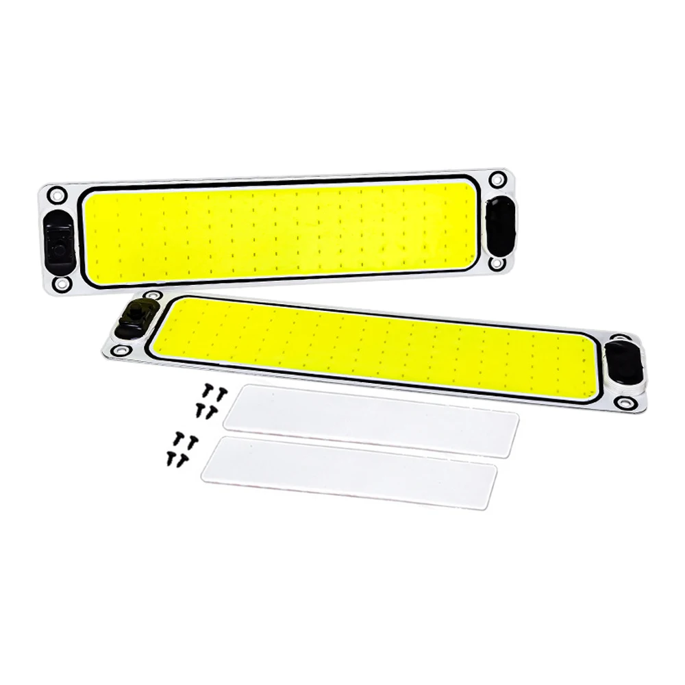 

Indoor Interior LED Light Bar for Car Truck DC 12-24V 12W Car Ceiling Light Camper 108 COB LED White Light Tube with Switch