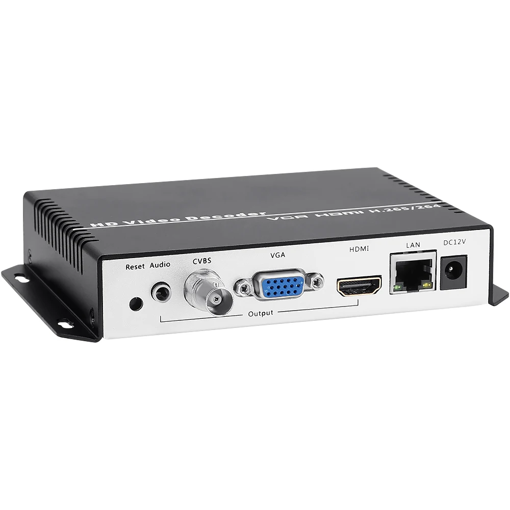 H.264 H.265 4K HDMI VGA CVBS Video Decoder NDI SRT RTMP HTTP RTSP UDP IP Video Receiver