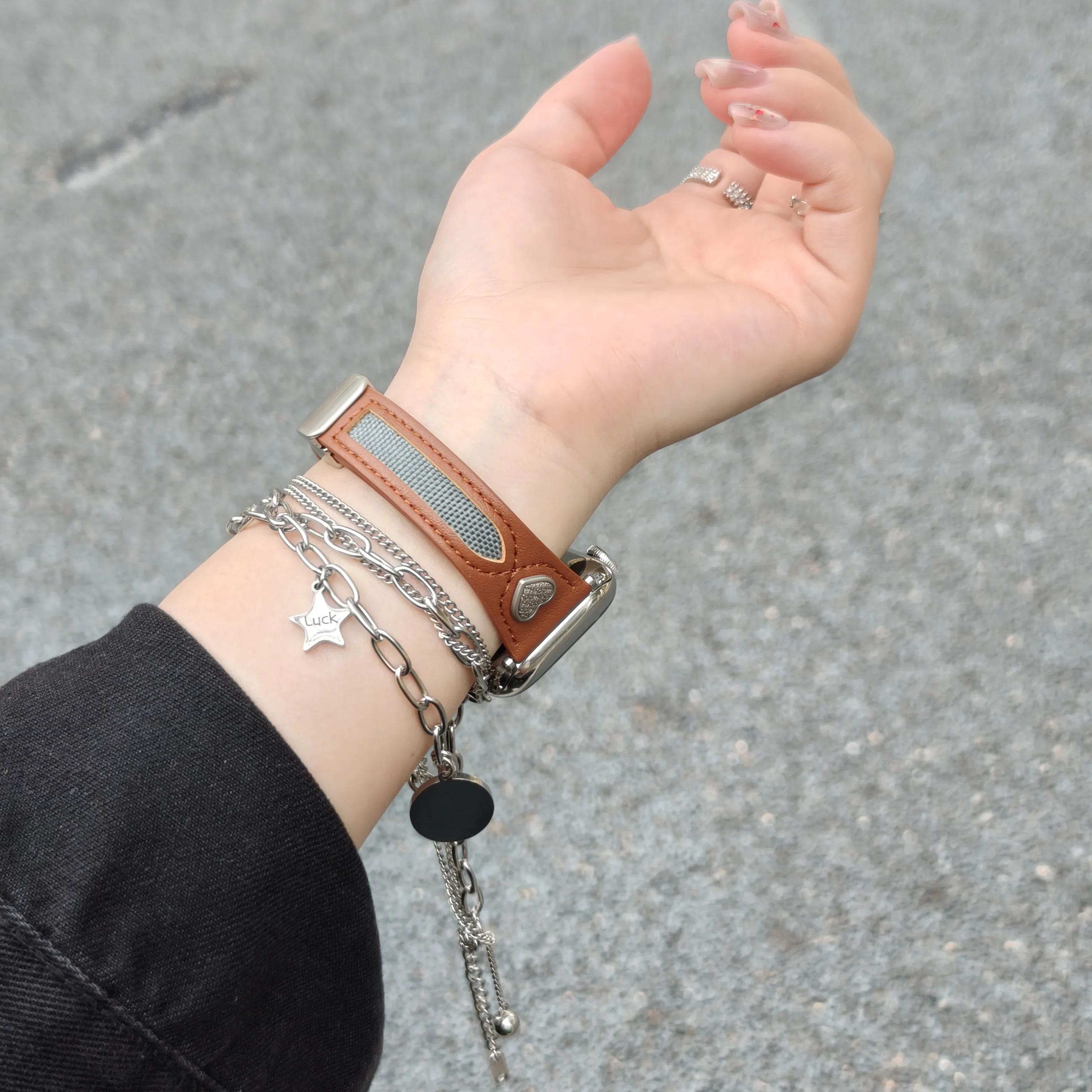 For Apple Watch ultra49mm 46 45 44 42 41mm 40 38mm Business Leather Magnetic Sports Outdoor Strap Series 10 9 8 7 6 5 4 3 2 1 SE