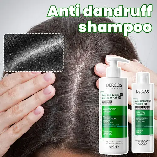 Champú Dercos Green Label, limpieza profunda, calmante, cabello dañado, hidratante, cuero cabelludo aceitoso, champú esponjoso para el cuidado del cuero cabelludo