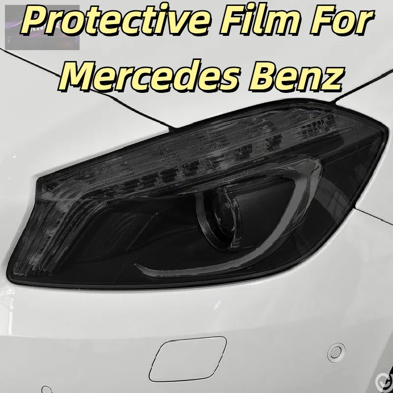 

Автомобильные фары, задние фонари, защитная пленка для Mercedes Benz A Class AMG, передняя защита от царапин, черные прозрачные аксессуары из ТПУ PPF