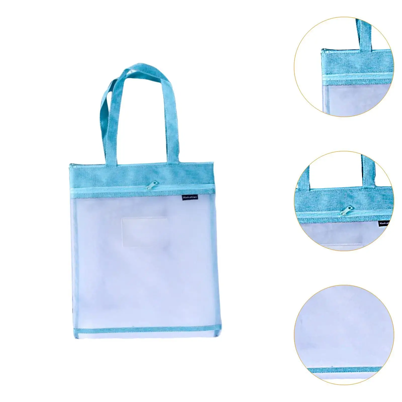 Student Book Pouch Multipurpose Practical Books Storage Bag Mesh Zipper Bag for Organizing A4 files Bills Homework Classroom