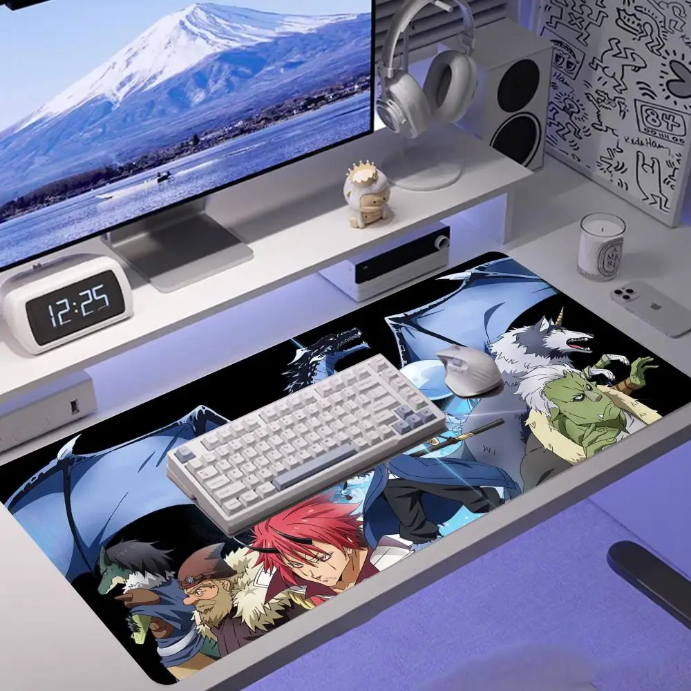 A Slime Mouse Pad Desk Mouse Pad Cute HD Desk Pad Extended Gaming Keyboard Mats Large XXL Gamer Mousepad 90x40