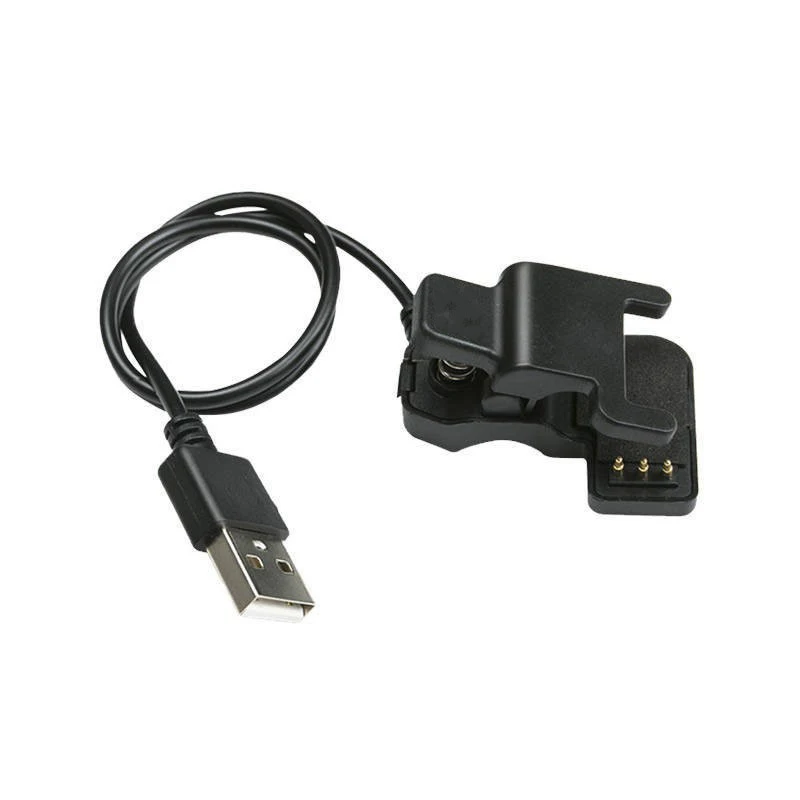

Универсальный USB-кабель для зарядки смарт-часов, зарядное устройство с 3-контактным зажимом, адаптер питания, портативный браслет, кабель для быстрой зарядки, черный цвет