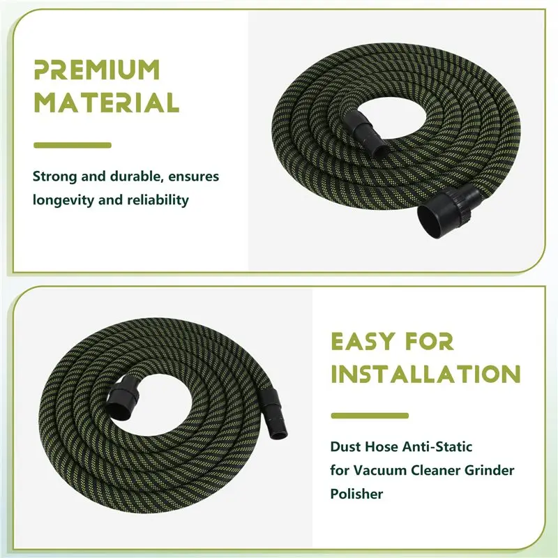 [HOT!A04R】 Collector For FESTOOL MIRKA Compatible 5M Anti-Static Dust Collection Hose For Vacuum Cleaner Grinder Polisher