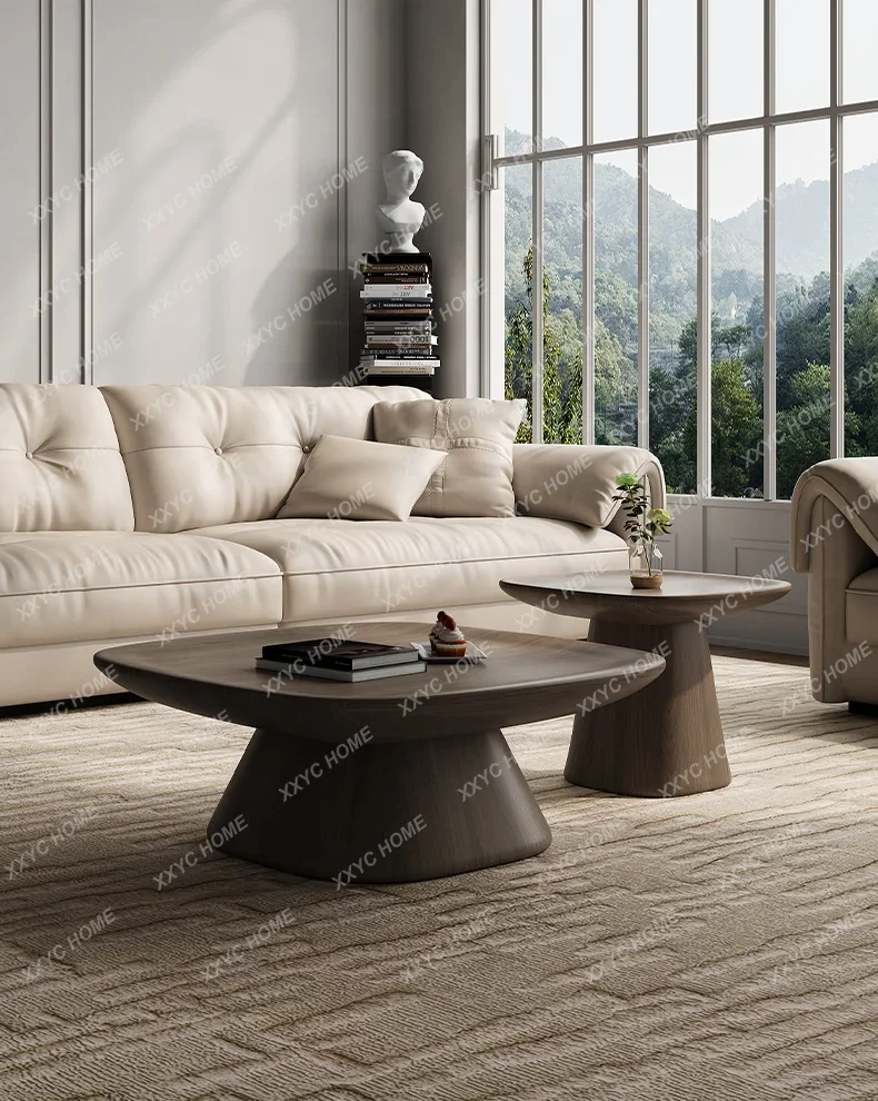 

Small apartment living room household medieval silent wind minimalist creative coffee table combination