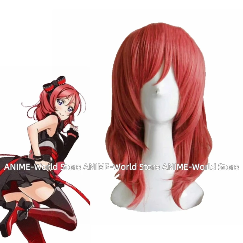 Anime Love Live Arcade 3rd Gen Maki Nishikino Stage Suit Cosplay Costume Wig