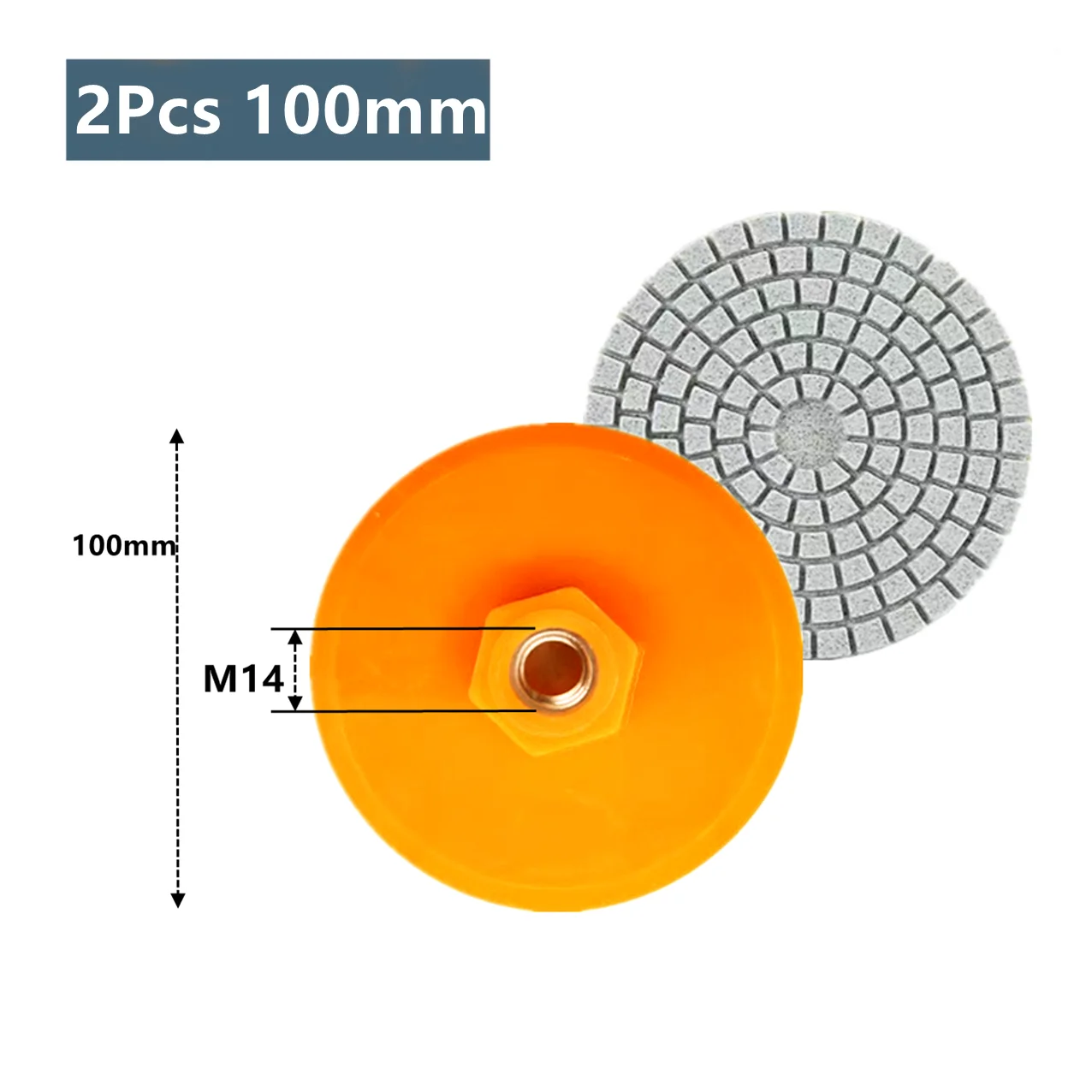 M14 80mm100mm الرملي القرص بلاط التشذيب زاوية طاحونة الجافة تلميع Dics لوحة الصخور حجر الرخام طحن الشطب جلخ أداة
