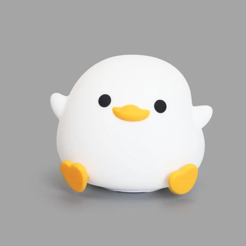 لطيف LED بات ليلة ضوء اللمس الاستشعار توقيت لمبة مكتب سيليكون USB قابلة للشحن الكرتون ضوء النوم للطفل الأطفال هدية