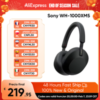 Sony WH-1000XM5 Wireless Noise Canceling Headphones 30 Hour Battery Integrated Processor V1 Soft Fit Leather 4 Microphones Black