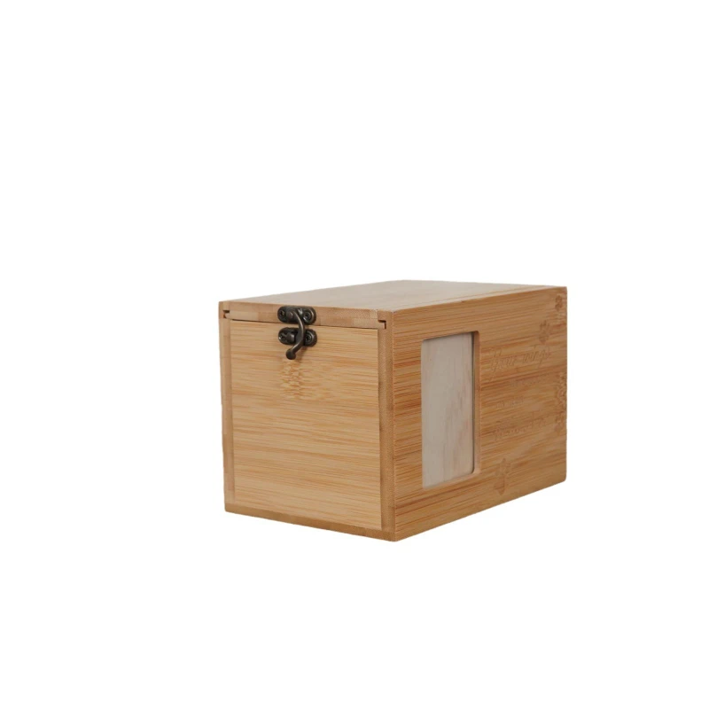

Pet Ash Urn with Photo Frame Bamboo Wood Cremation Box for Cat Dog Memorial Funeral Supplies Handmade Eco Friendly Keepsake Box