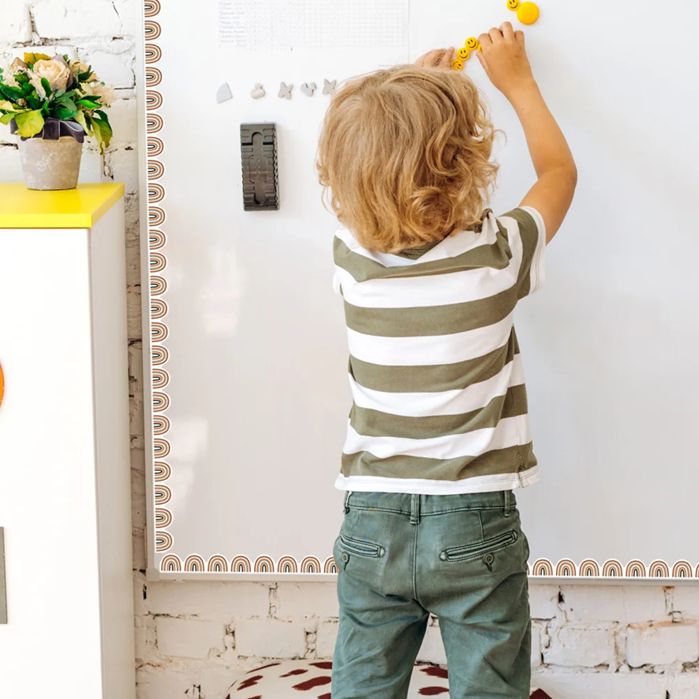 

12 Pcs Whiteboard Stickers Decoration Chalkboard Border Magnetic School Bulletin Borders Pvc Decorative