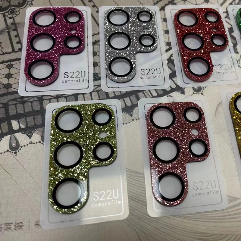 Rhinestones Dimond Stone Lens Frame Protector For Samsung Galaxy S22 Ultra Plus S22Plus S22Ultra Diamond Camera Lens Film Cover