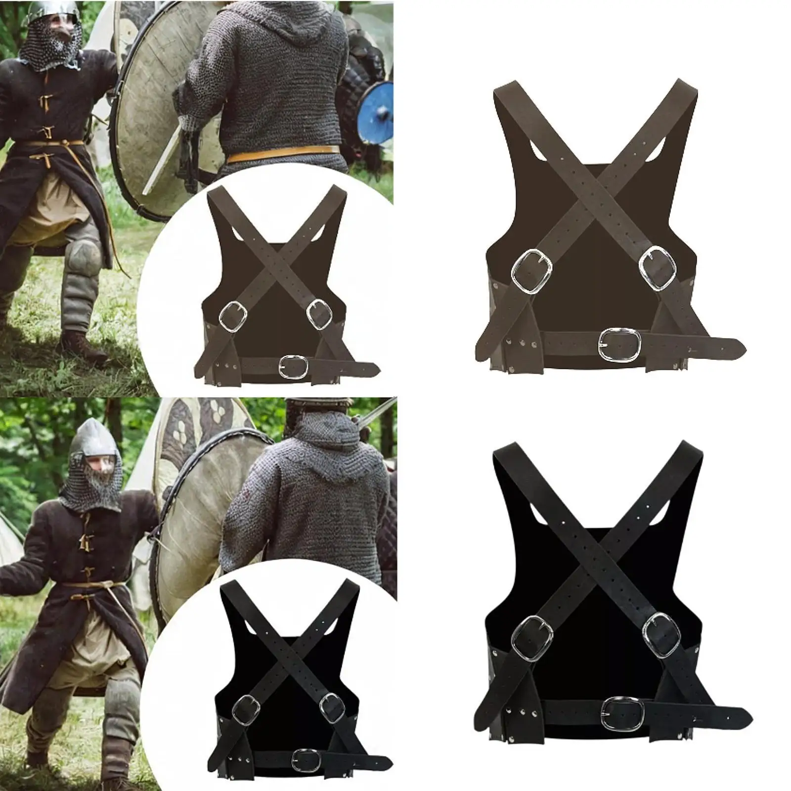 Mittelalterliche Ritter-Brust, gepanzerte, verstellbare, leichte Weste, Piraten-Cosplay-Requisite für Filmfestivals, Geburtstage, Themenveranstaltungen, TV-Shows