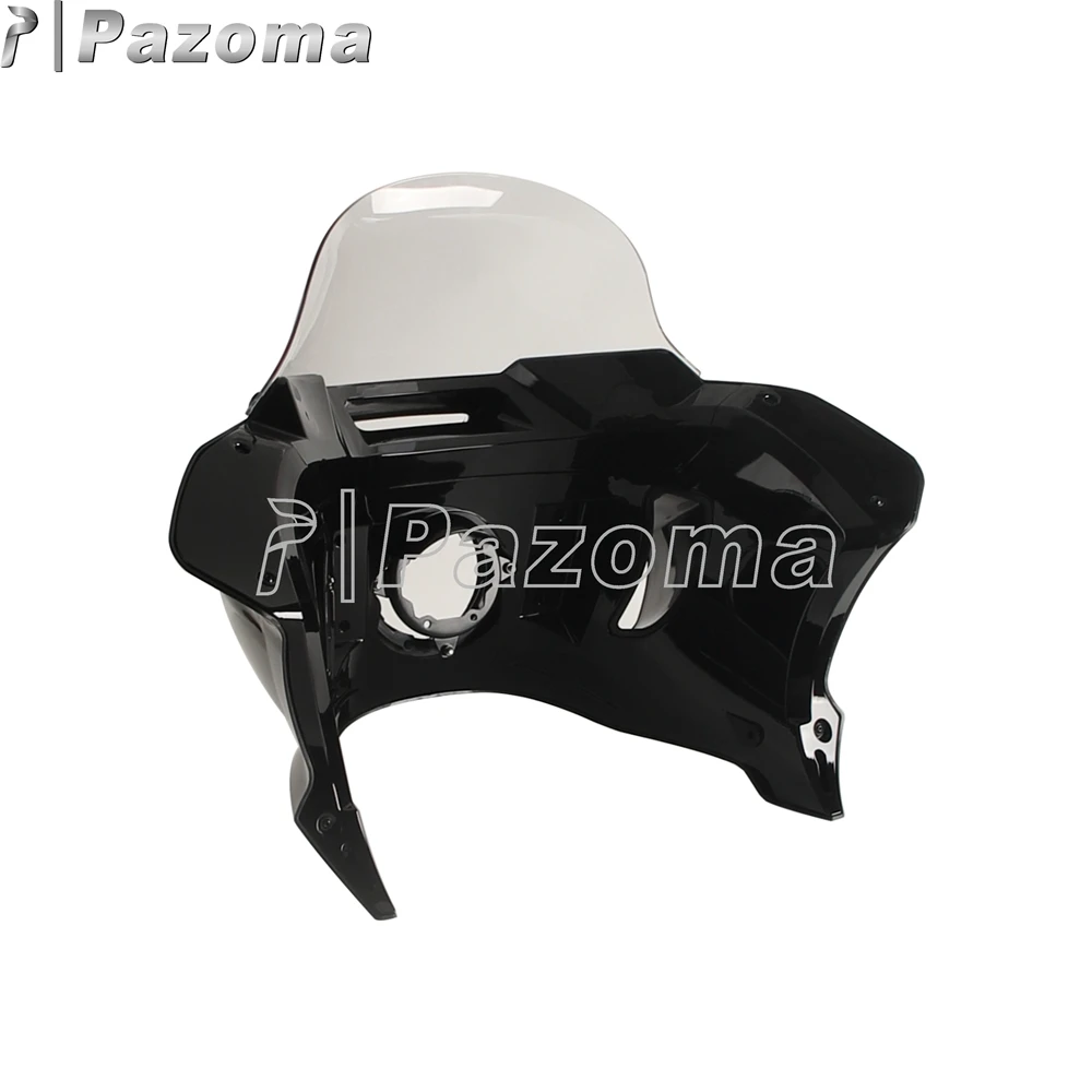 Motorcycle Headlamp Support Bracket Headlight Fairing Windshield Windscreen Cover For Harley Softail FXBB FXBBS FXST FXLR FXLRS