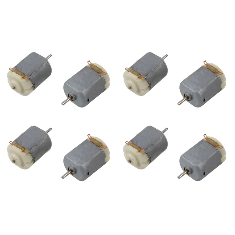 

Y50A-8Pcs Mini 2 Pin Magnetic Motor 19000RPM DC 3-6V For RC Model Aircraft