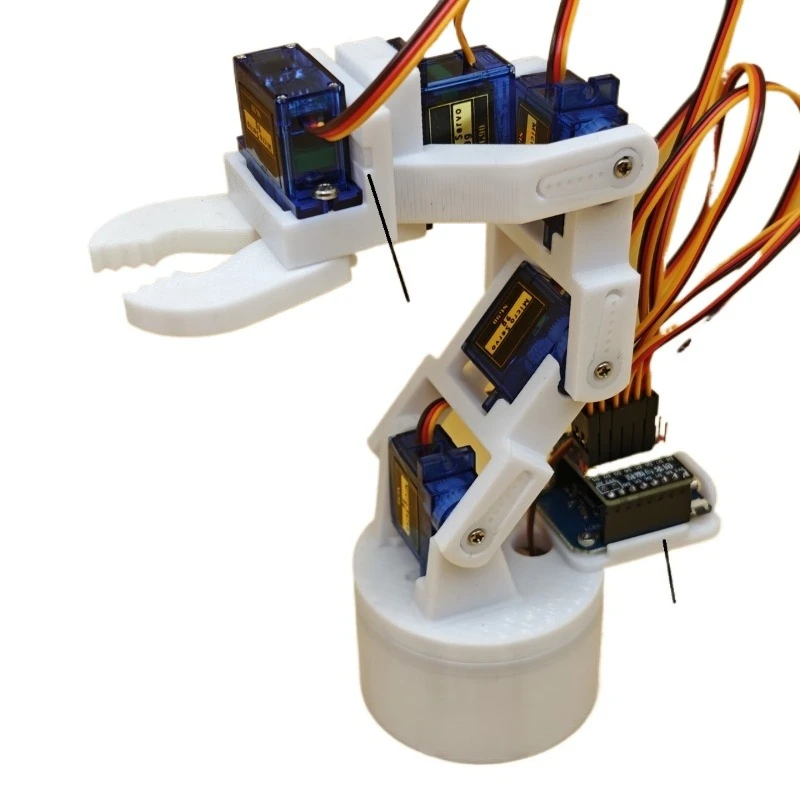 5 DOF Robotic Arm with 6 SG90 Servos WiFi Controlled Mechanical Arm DIY Robot Kit Programmable Educational Robotics Model