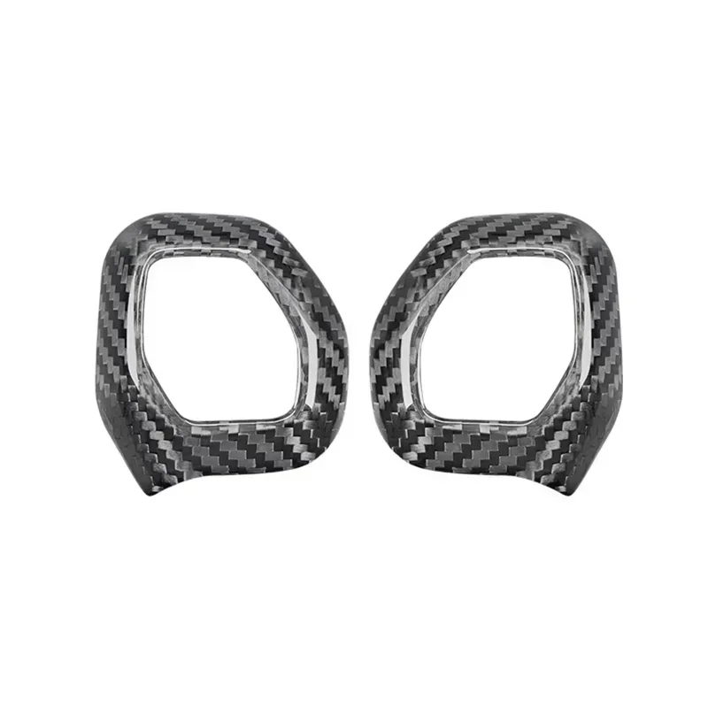 

For Ford Bronco Real Dry Carbon Fiber Inner Gear Shift Lever Head Knob Cover Trim 2021 2022 2023 modification Accessories