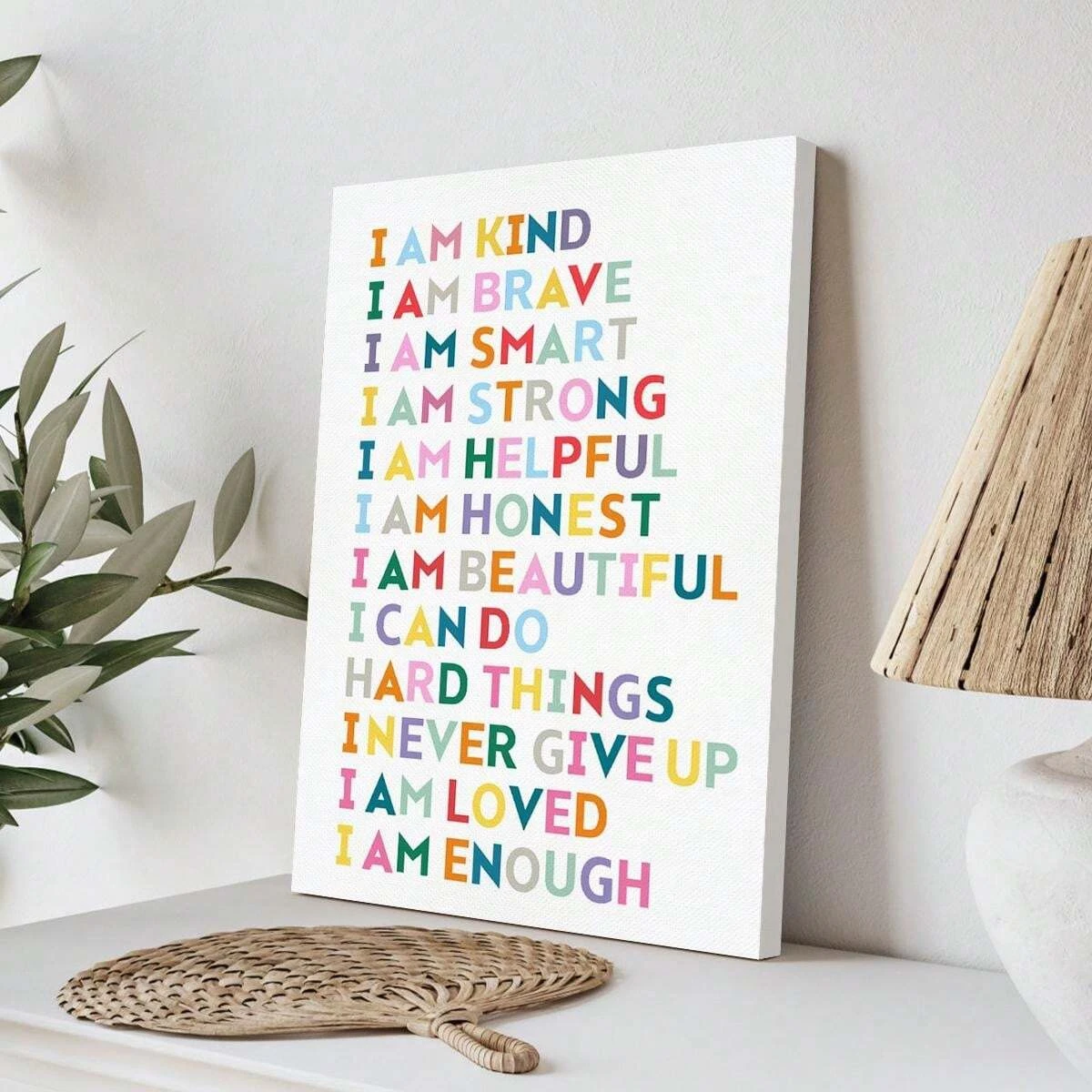 Modern Minimalist ”I Am Kind and Brave