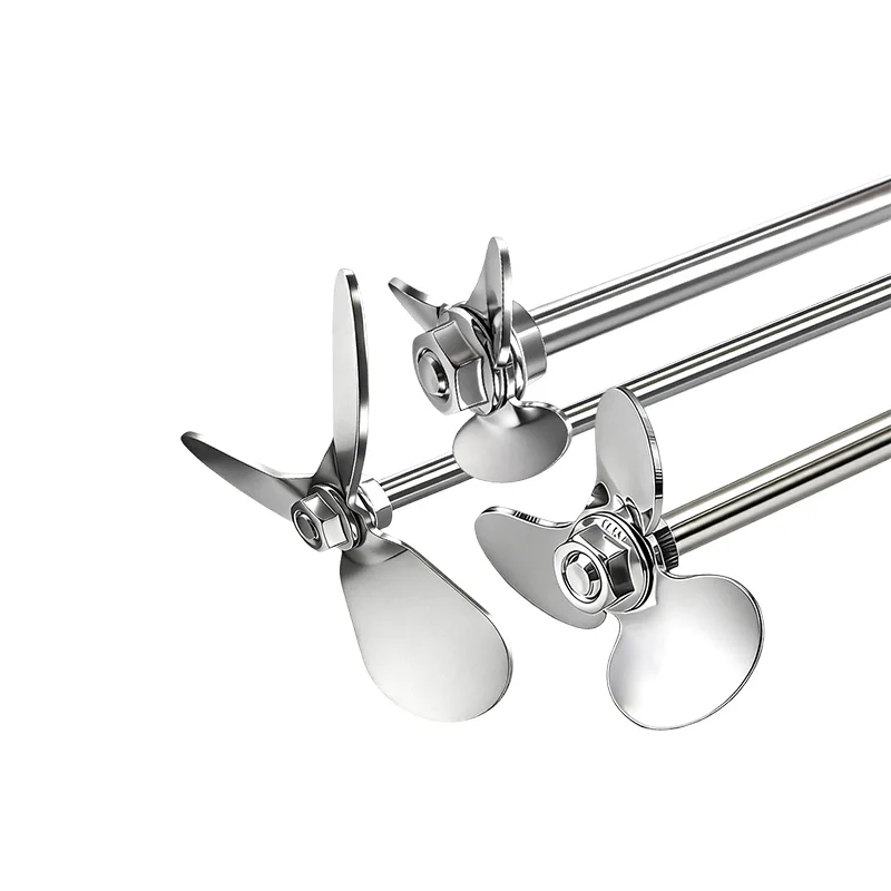 1pc Lab OD 40mm to 120mm304 Stainless steel three-leaf type Stirring Blade or 1pc length 200 to 500mm Stirring Dispersing Rod