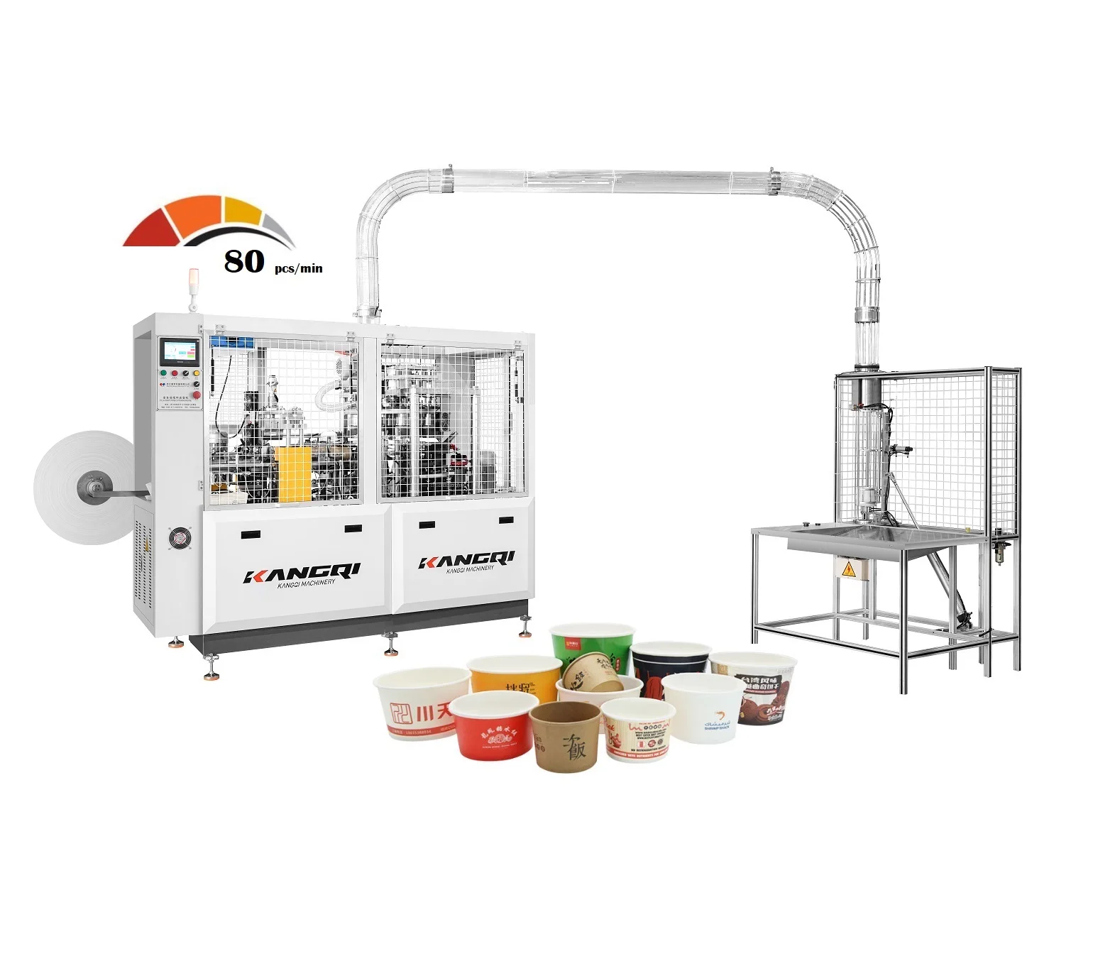 Fully Automatic Biodegradable Take Away Food Container Making Machine Disposable Lunch Box Forming Machine