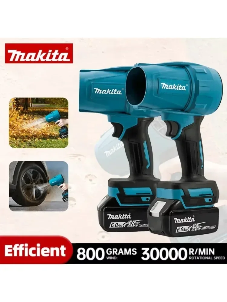 Makita 30000 RPM Gewelddadige Blower Turbo Jet Fan 18 V Elektrische Air Duster Windsnelheid Turbo Oplaadbaar met Licht Auto Cleanin tool - afbeelding 2