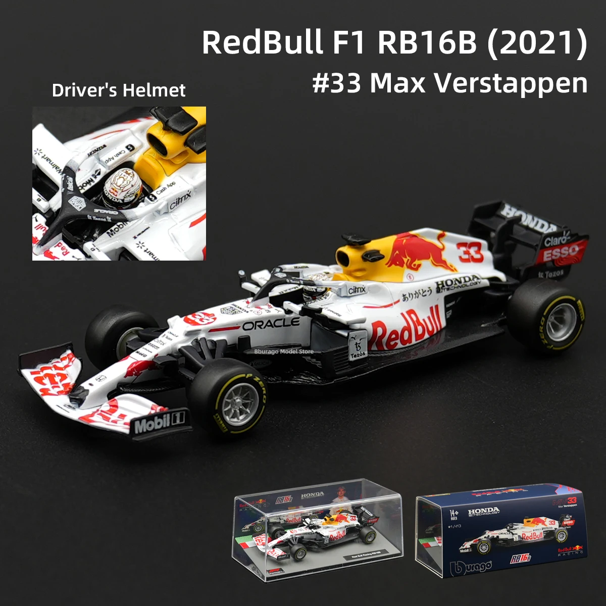 Bburago 1:43 RedBull 2021 RB16B #11 #33 Turkey F1 Formula Car Static Die Cast Vehicles Collectible Model Racing Car Toys