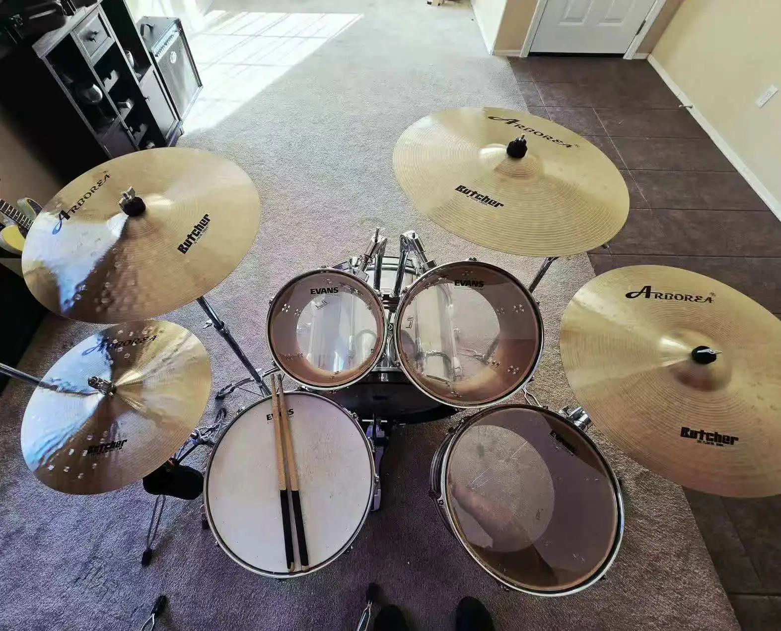 Arborea Butcher Series 5PCS Cymbal Set 14”Hihats+16