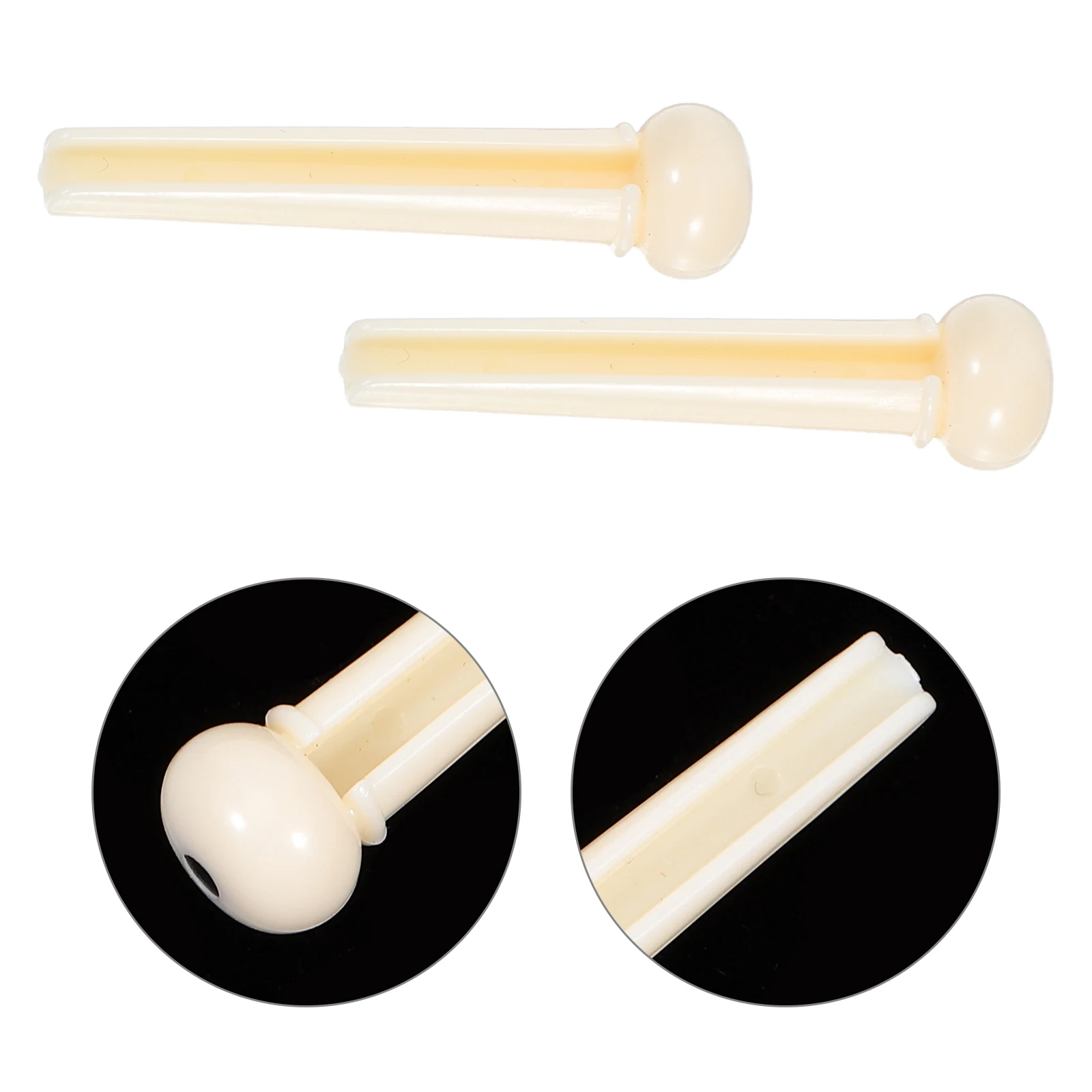 

6pcs Acoustic Guitar Bridge Pins Brass Replacement Parts Tone Pegs for 6 String Bass Standard Size Guitar