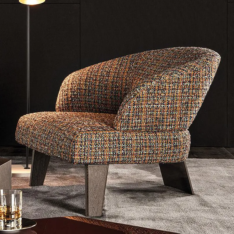 

Beige Italian Living Room Chairs Luxury Designer Wingback Cozy Bedroom Chairs Modern White Fauteuil De Salon Furniture Home